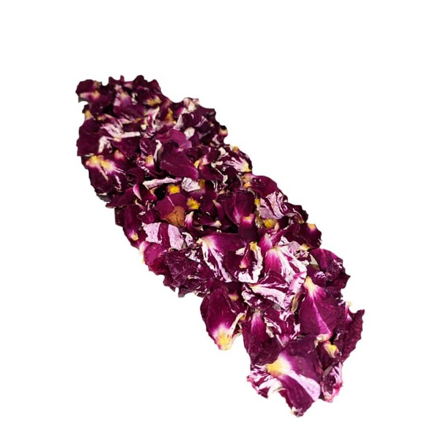 dried red & white rose edible flower petals for cake decorating