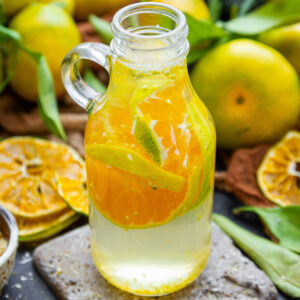 Lemonade infused with Dried Lemon Slices
